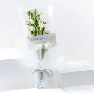Sparadise Foot or Back Massage for Ladies Gift Voucher | White Blooms