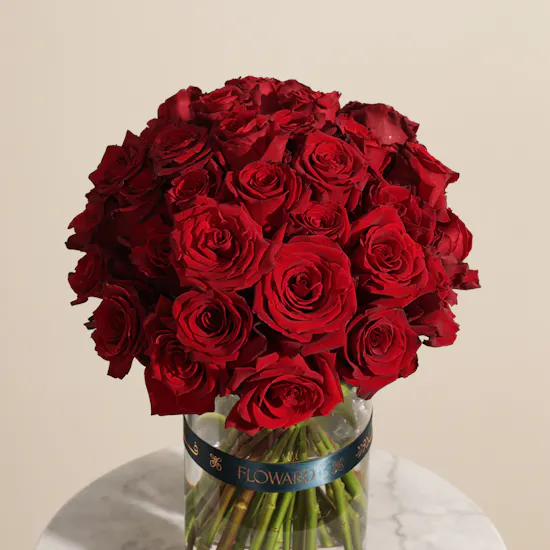 Romantic Flowers Vase | 35 Flowers