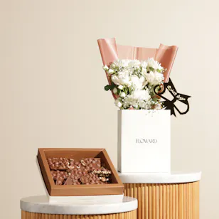 Ghazl Chocolatier Hazelnuts Chocolate Slabs Box | New Start Graduation Flowers Ghazl Chocolatier Hazelnuts Chocolate Slabs Box | New Start Graduation Flowers