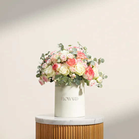 Blushing Petals Roses Box