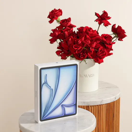 Apple Blue 13-inch iPad Air M3 Chip Wi-Fi 256GB | Charming Flowers