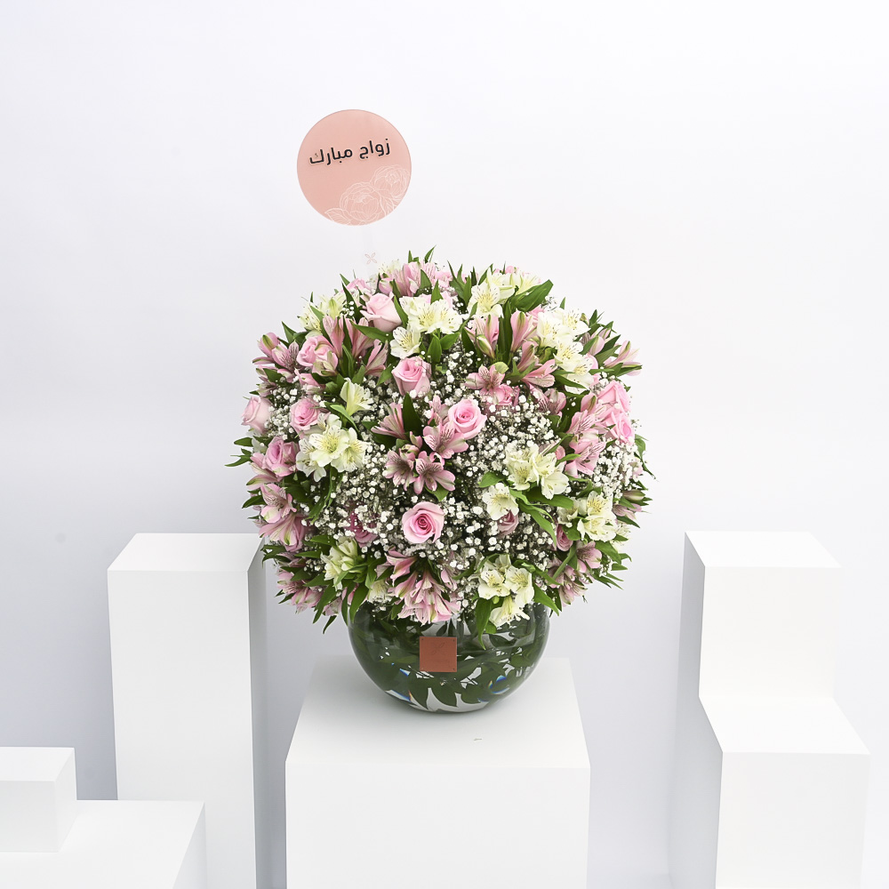 مزهرية البتلات الناعمة 