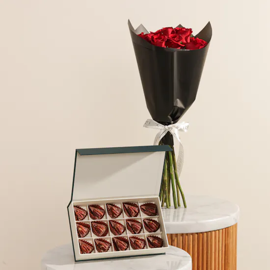 Floward Pecan Salted Caramel Small Chocolate Box | Happiness Flowers