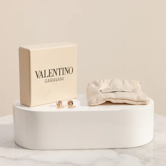 Valentino Garavani Gold-Tone VLogo Signature Earrings