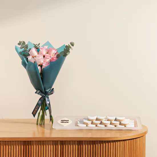 Baraka Dates Eid Mubarak Hilaliya Sugar Cookies Tray | Graceful Flowers
