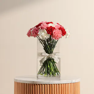 Colorful Carnation Vase 