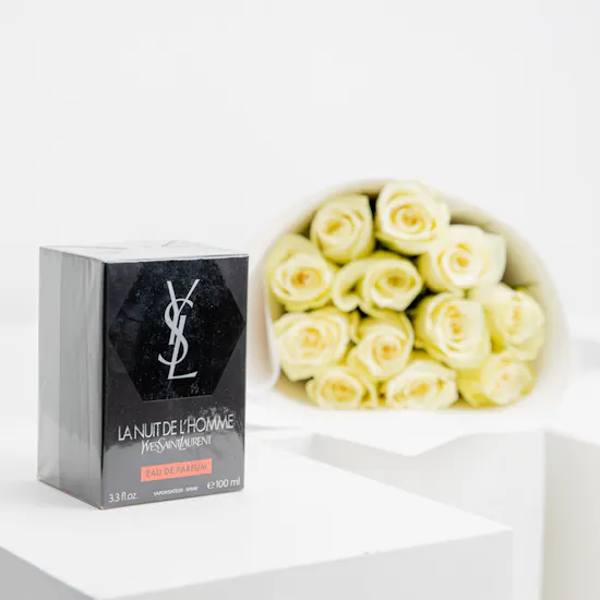 Yves Saint Laurent L'Homme EDP for Men | White Roses
