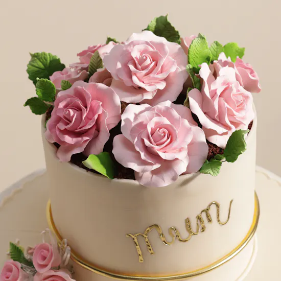 Mister Baker Mum Pink Rose Cake