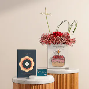 Floward 100 KWD Card | Birthday Joy Flowers
