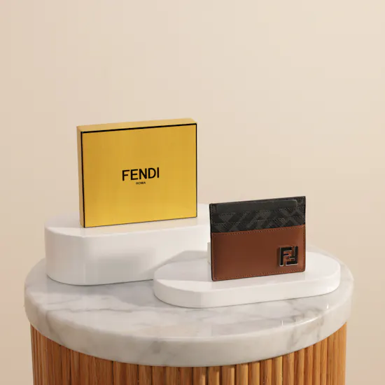 Fendi FF Squared Men's Card Holder