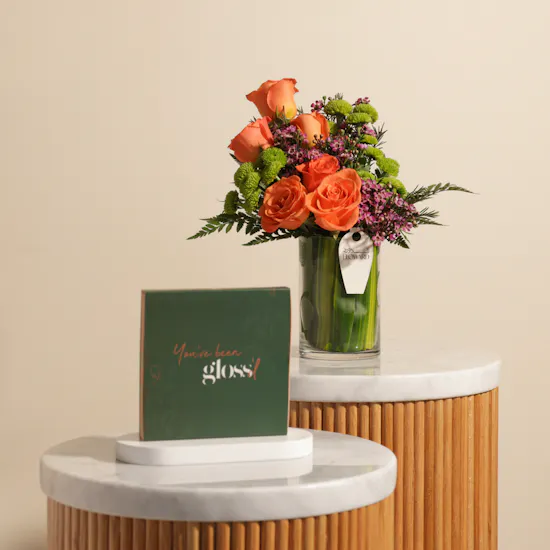 Gloss'd Beauty Lounge Voucher | Flowers Vase