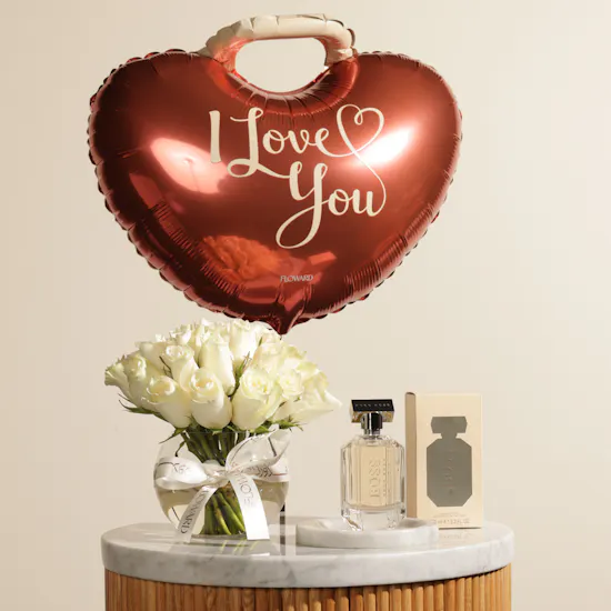 Hugo Boss Boss The Scent Pure Accord for Her | I Love You Flower Vase