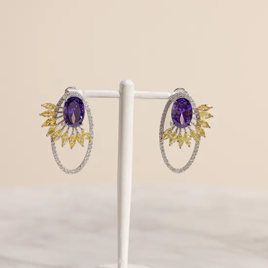 Floward The Tree of Life Earrings | Yellow