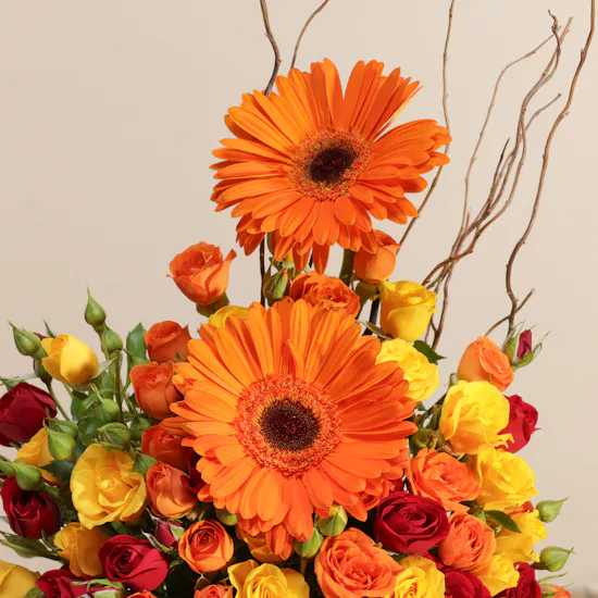 Blooming Sun Graduation Flower Vase