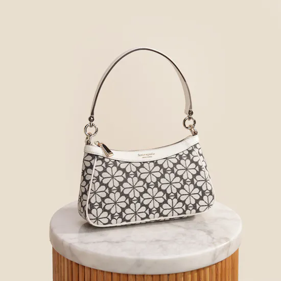 Kate Spade Flower Jacquard Convertible Shoulder Bag