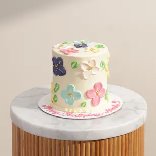 Floward Personalized Mango Floral Cake Floward Personalized Mango Floral Cake