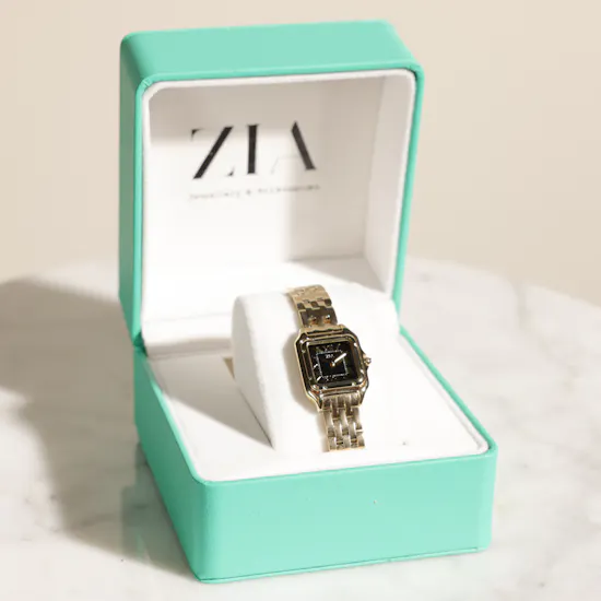Zia Gold-Tone Square Women's Watch