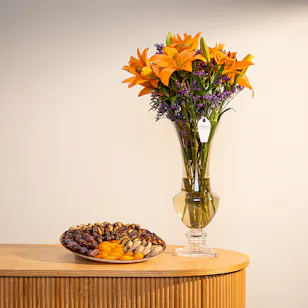 The Datery Assorted Plate | Orange Lilies The Datery Assorted Plate | Orange Lilies