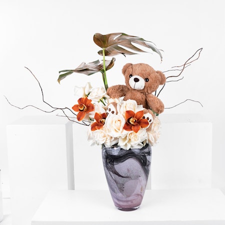 Harmony in Bloom | Small Teddy Bear