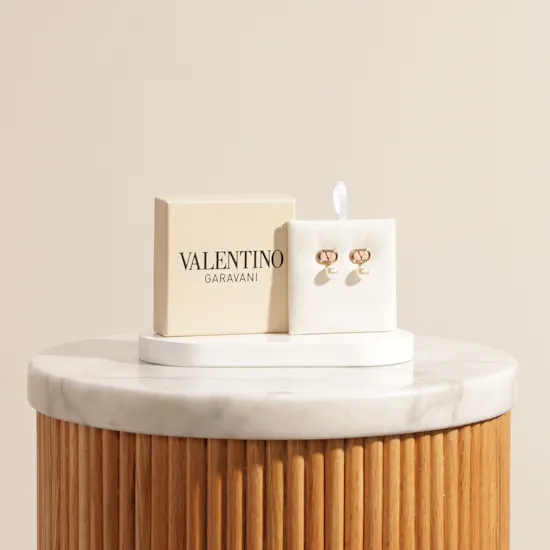 Valentino Garavani Vlogo Signature Pearl Earrings
