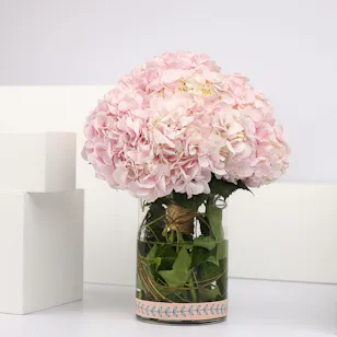 Pink Hydrangea Vase Pink Hydrangea Vase
