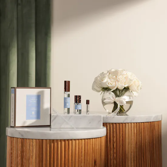 Abdul Samad Al Qurashi Body Musk Perfume Set | Charming Flowers Vase