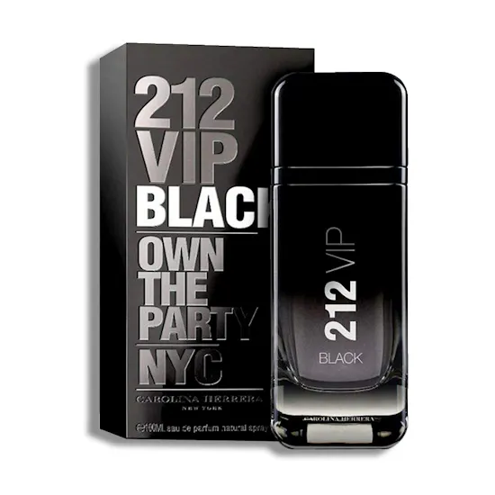 Carolina Herrera 212 VIP Black 100ml for Men| White Roses
