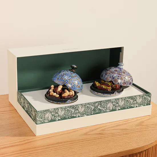 Bonbonniere Pistachio Rose and Cashew Stuffed Dates Gift Set