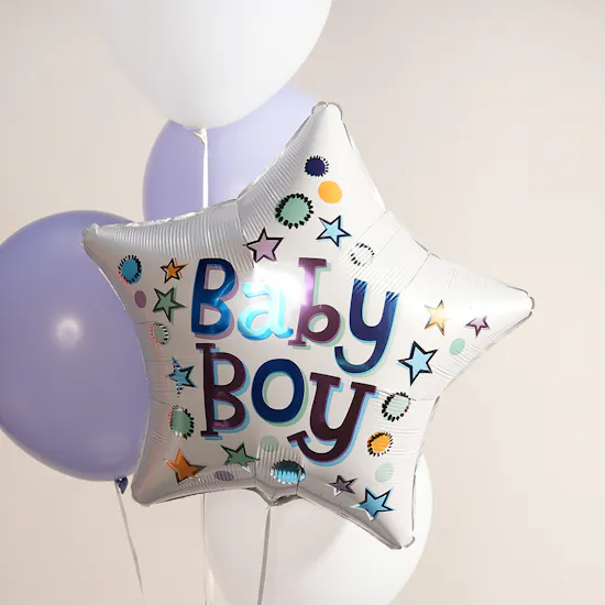 Baby Boy Balloons Set | 5 Balloons