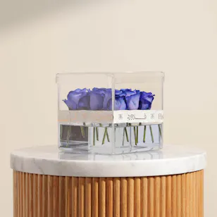 Charming Blue Roses Box