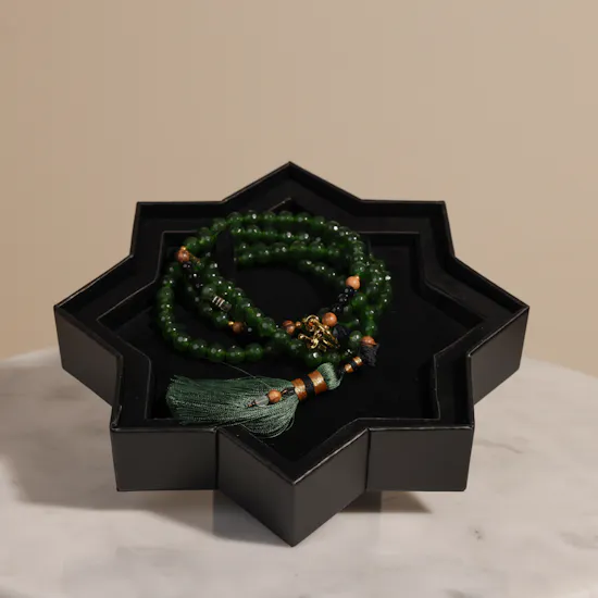 Tasneem Eshki Amen Green Rosary