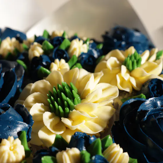 Gourmet Artistry Floral Cupcake Bouquet