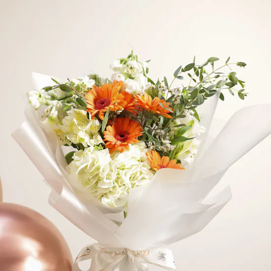 Happy Birthday Balloons | Flowers Bouquet