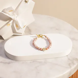 Tasneem Eshki Grace Bracelet | Pearls & Amethyst