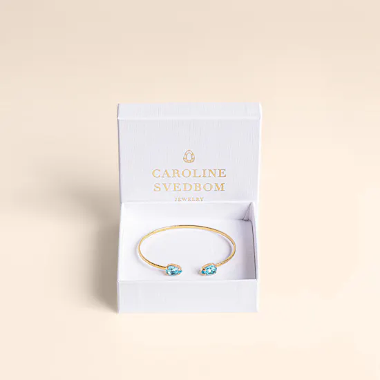 Caroline Svedbom Light Turquoise Petite Drop Bracelet
