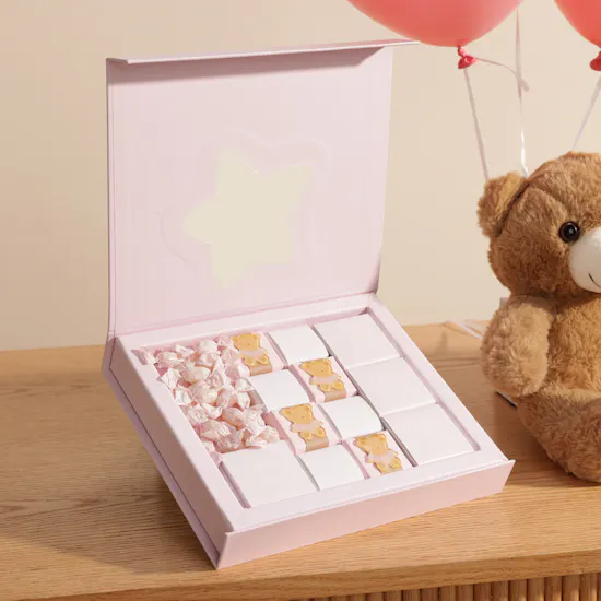 Patchi Baby Chocolate Box | Flower Vase with Cute Teddy Bear and Balloons