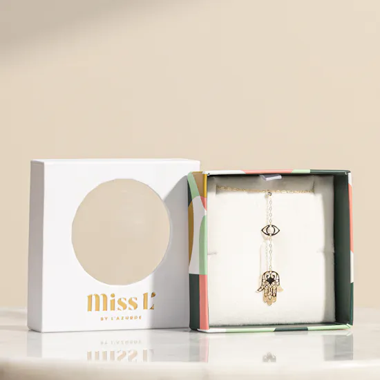 Miss L' Hamsa Gold Women's Necklace