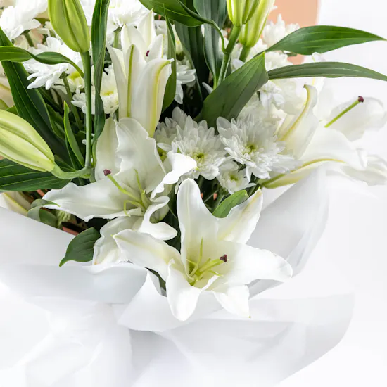 White Gladiolus Bouquet