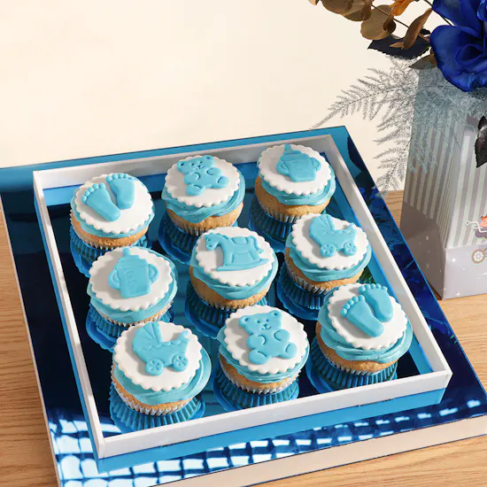 Floward New Baby Boy Cupcakes | Stunning Flowers