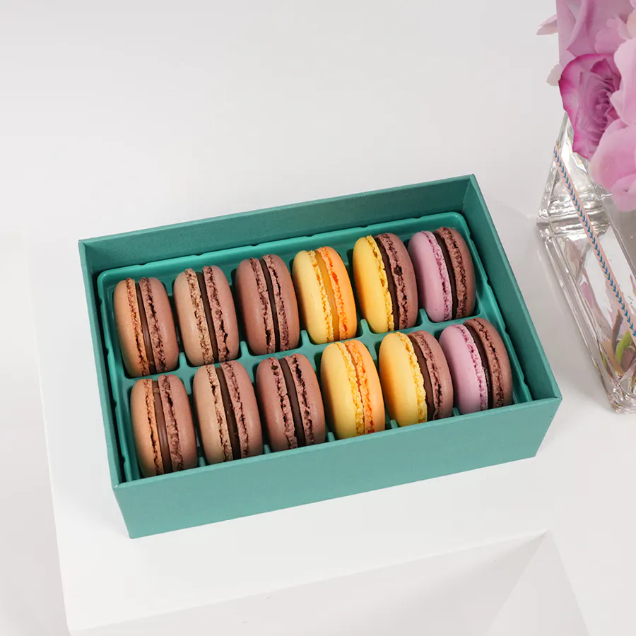 Ermine Macarons Small Box | Birthday Blooms 4