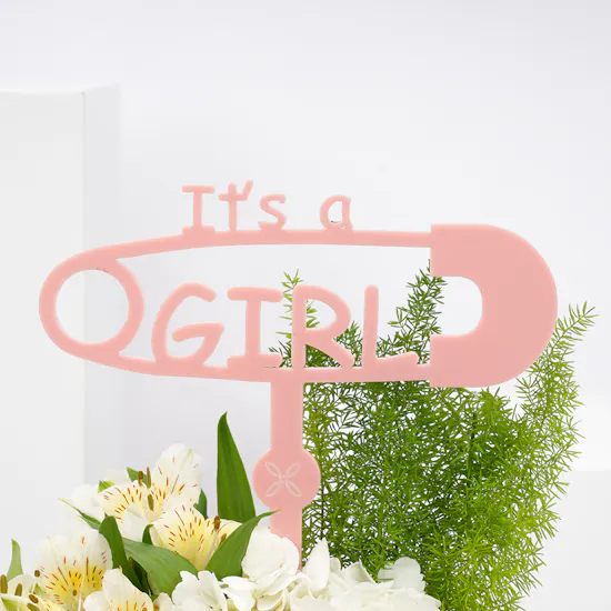 Lovely Baby Girl Blooms Vase