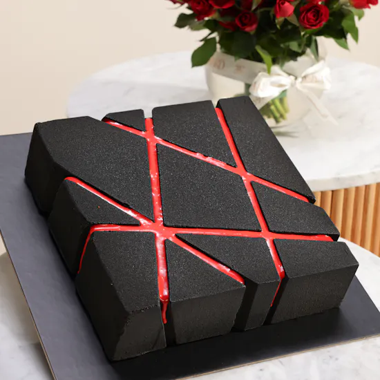 Dinara Kasko Block Cake | Happy Birthday Heartful Flowers
