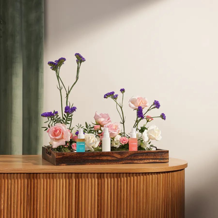 Mubkhar Swash Summer Tray | Flowers 4