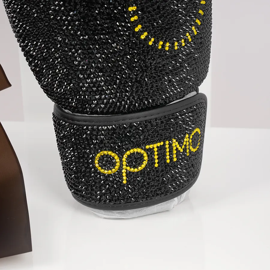 Optimo Gym Decorative Strass Glove | Red Baby Roses 4