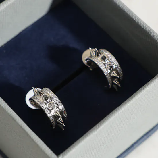 Hilia Mushawak Thin Silver Women's Earrings