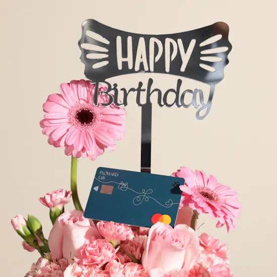 Floward 50 BHD Card | Happy Birthday Charming Flowers