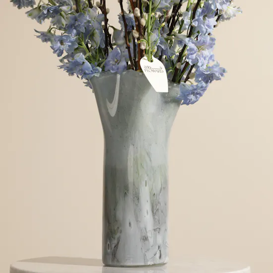 Soft Sky Light Blue Delphinium Vase
