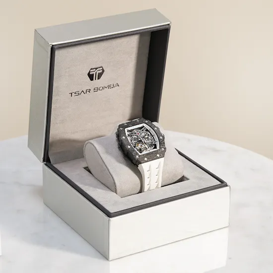 Tsar Bomba Elemental Automatic Elegant White Men's Watch