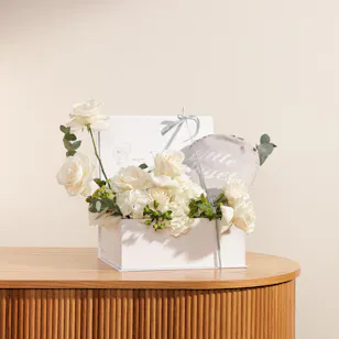 Nine Newborn Pillow Gift Box | Flowers