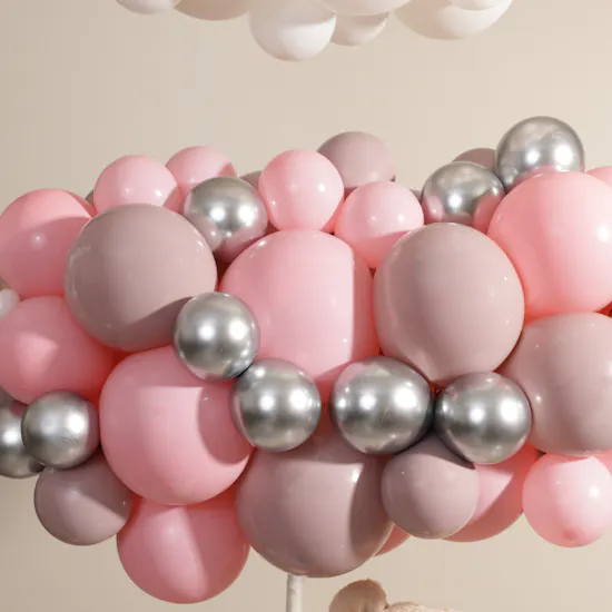 Balloonizer New Baby Girl with Teddy Bear Balloons